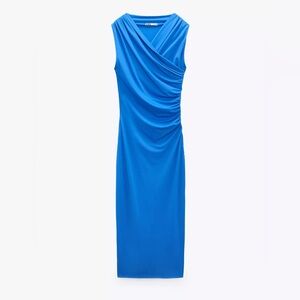 ZARA Draped long dress💙